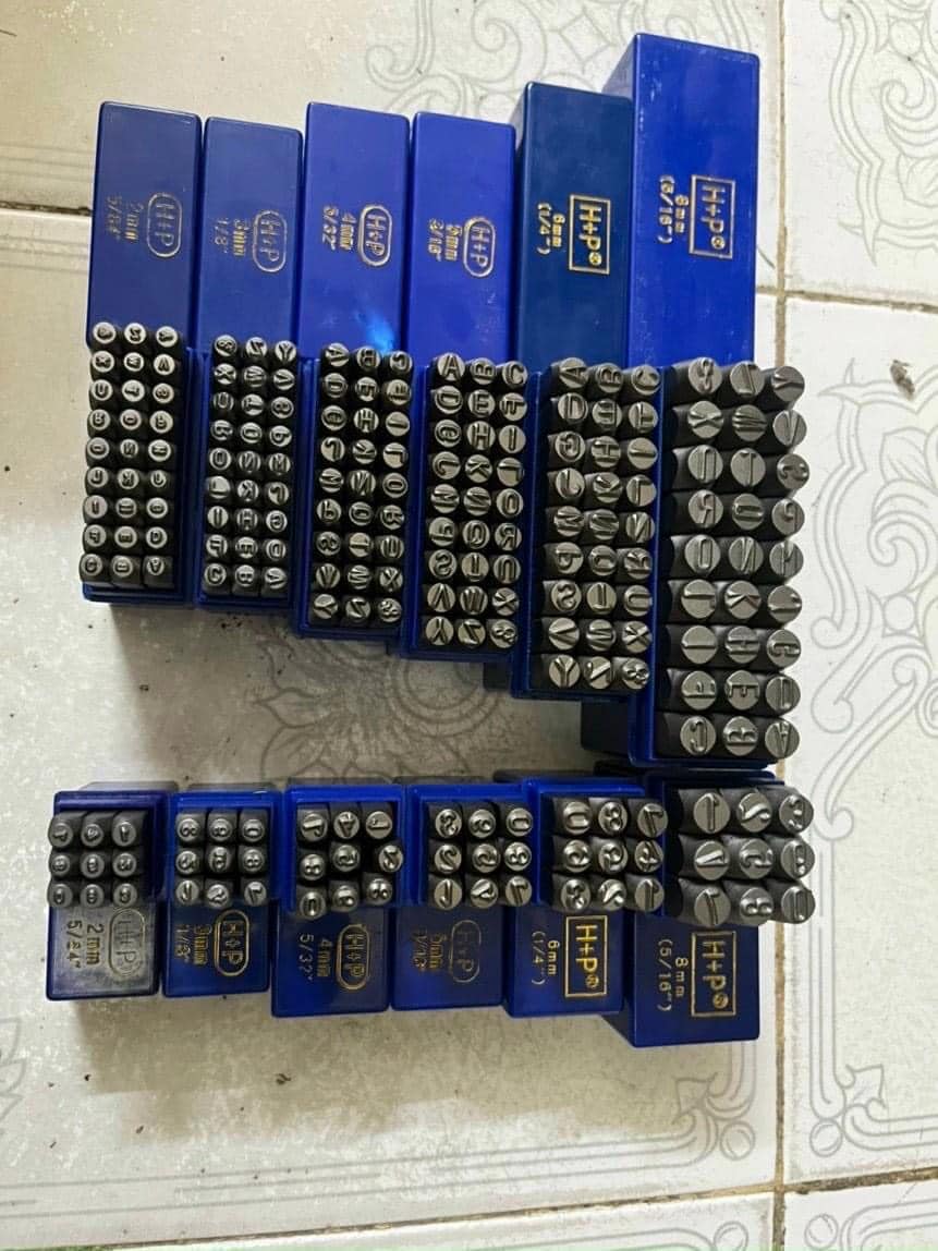 BỘ ĐÓNG SỐ & CHỮ HP (ĐỘT SỐ, ĐỘT CHỮ)