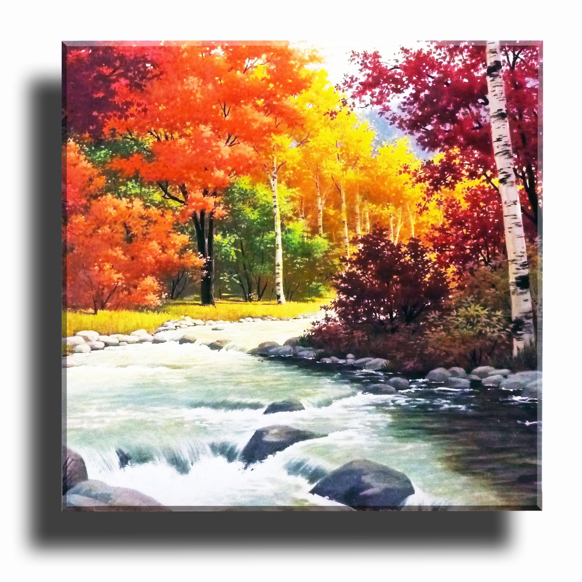 Tranh treo tường - Thác Đá Vàng-  Tranh Minh Hiền ( KT 40 x 40cm/Tấm)