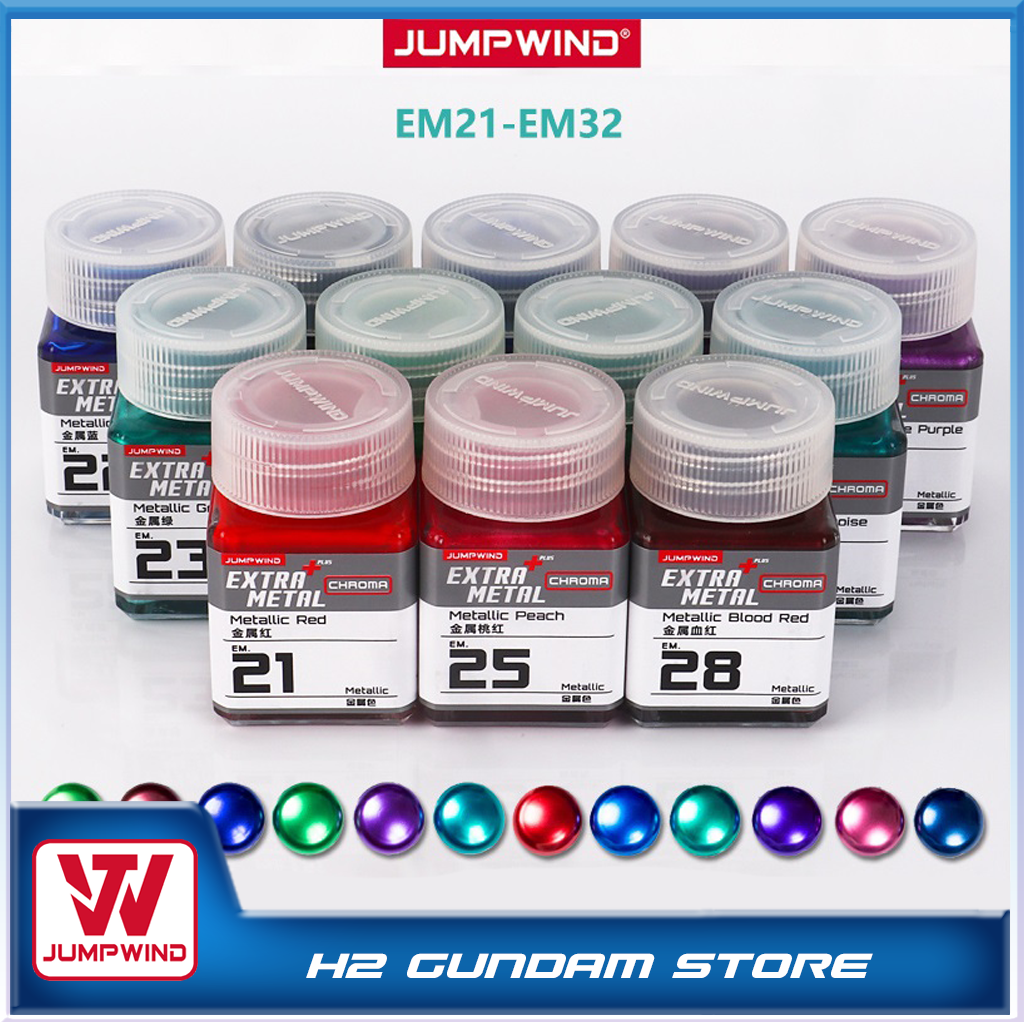 [Jumpwind] Sơn mô hình Extra Metal Chroma EM21-EM32 (Màu Kim loại)