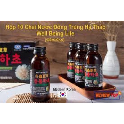 Nước ĐÔNG TRÙNG Hàn Quốc (100ml/Chai) X Hộp 10 Chai