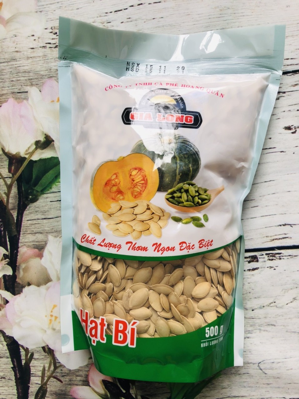 1kg hạt bí ngô rang chín hạt lớn