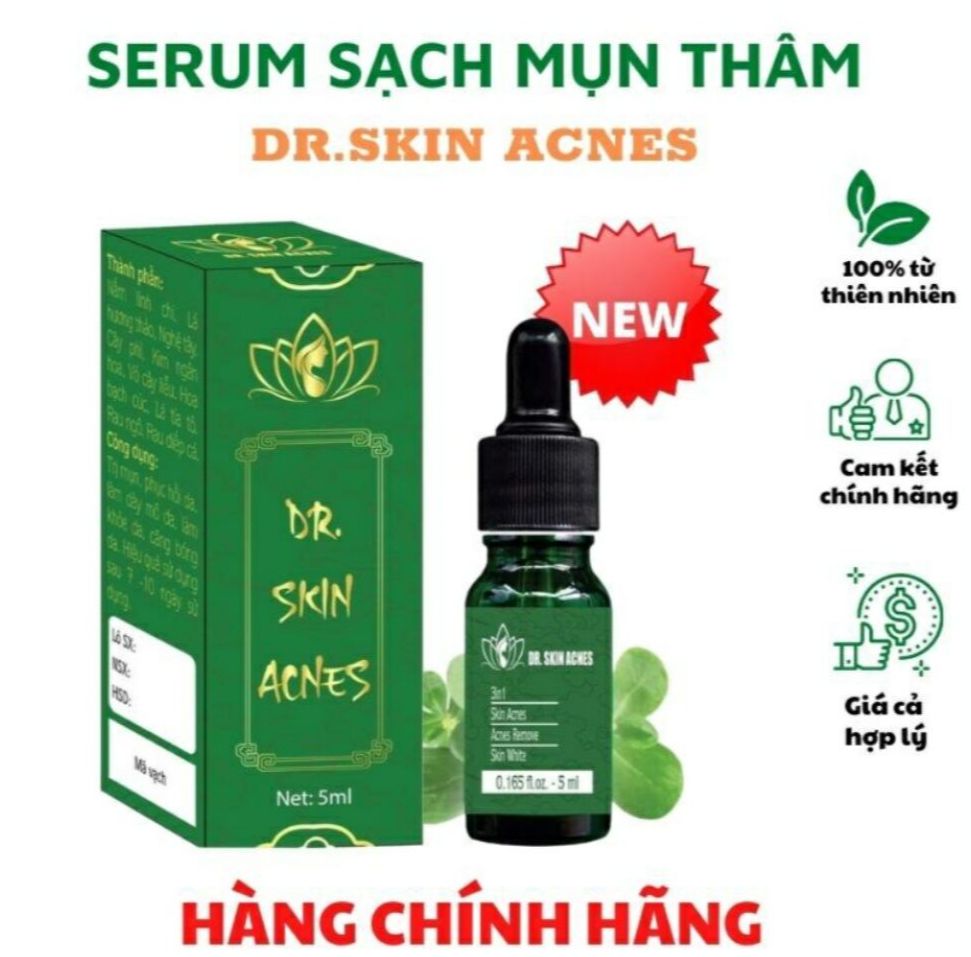 Thảo Dược Sạch Mụn, Sạch Thâm, Sau 7 ngày sử dụng Serum Mụn Dr.skinacnes,