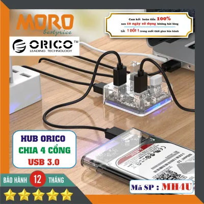 [TRONG SUỐT] Hub - Bộ chia 4 cổng USB 3.0 ( HUB USB 3.0 ) - Orico MH4U - CHÍNH HÃNG bảo hành 12 tháng!
