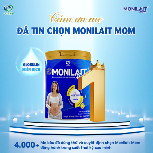 Sữa Monilait Mom sữa non dành cho mẹ bầu