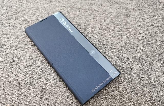 Bao Da Clear View Note 10 Plus Đen Fullbox
