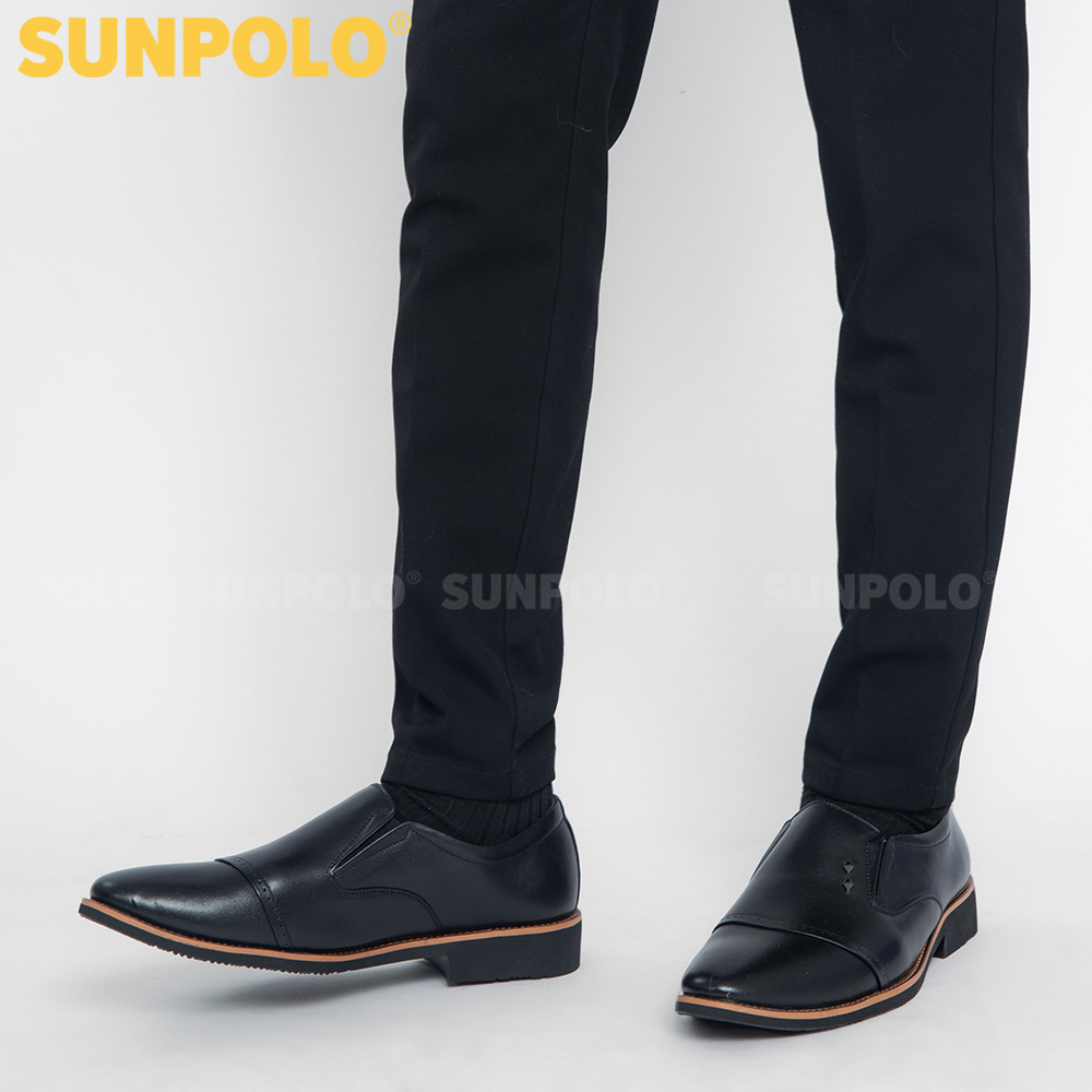 Giày nam da bò công sở SUNPOLO SPH309 (Đen, Nâu)