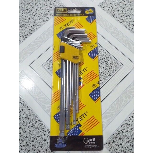 Bộ lục giác bi 9 món