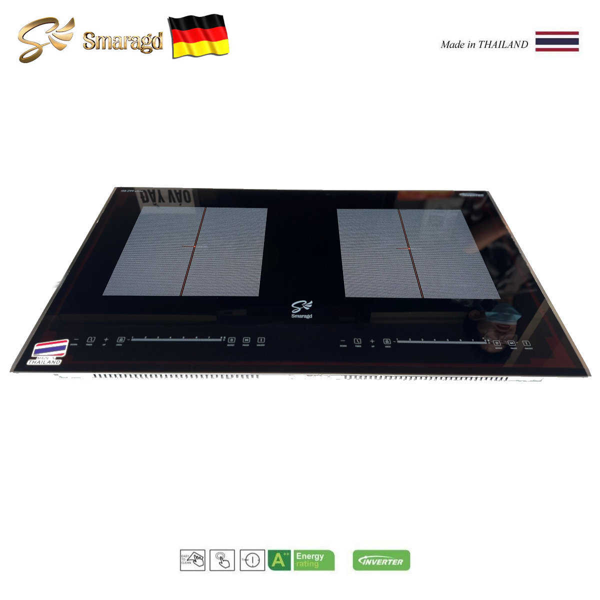 Bếp từ đôi Smaragd ISB-299 Elite công nghệ Inverter, Booster chuẩn Đức xuất xứ Thái Lan