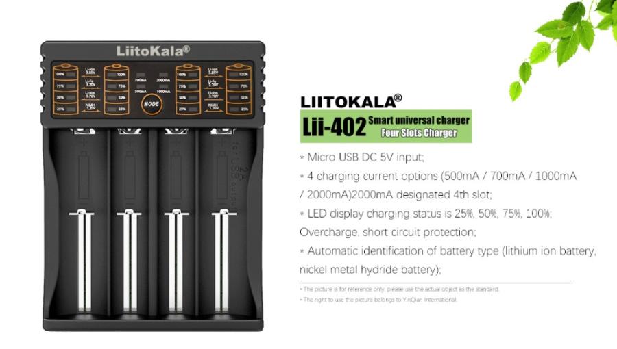[HCM]SẠC LIITOKALA LII-402 ĐA NĂNG THÔNG MINH