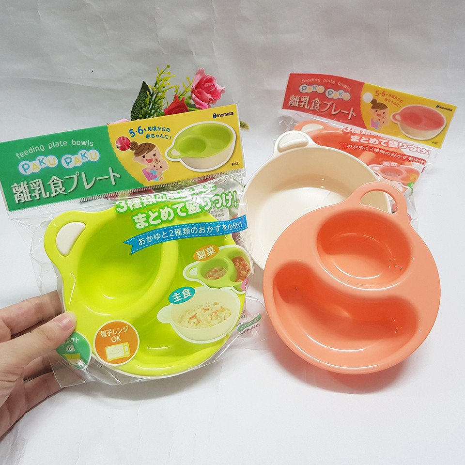 [Nội Địa Nhật] Bộ bát ăn chia ngăn cho bé Paku