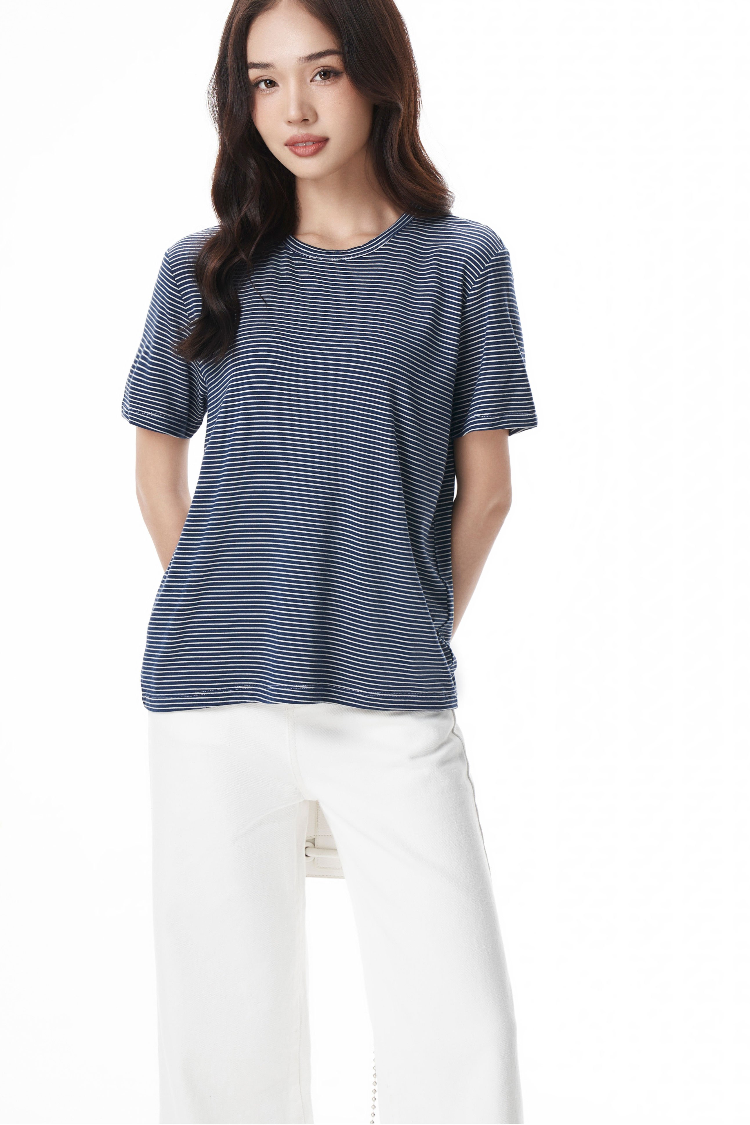 Voucher siêu sale 15% OLV - Áo thun Stephanie Basic T Shirt