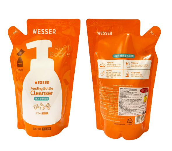 [HCM]TÚI NƯỚC RỬA BÌNH SỮA WESSER 500ml