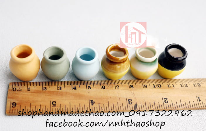 Miniature Trang Trí Mô Hình, Dollhouse_Bình Sứ