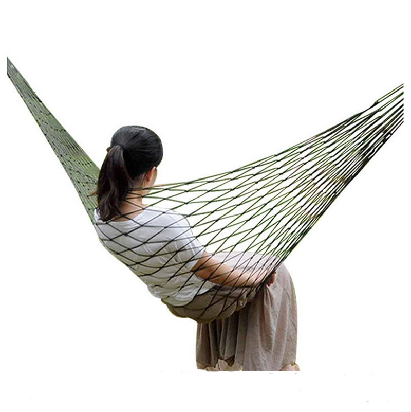 Võng lưới cán thép du lịch dã ngoại, lưới võng xếp đơn cao cấp không dãn