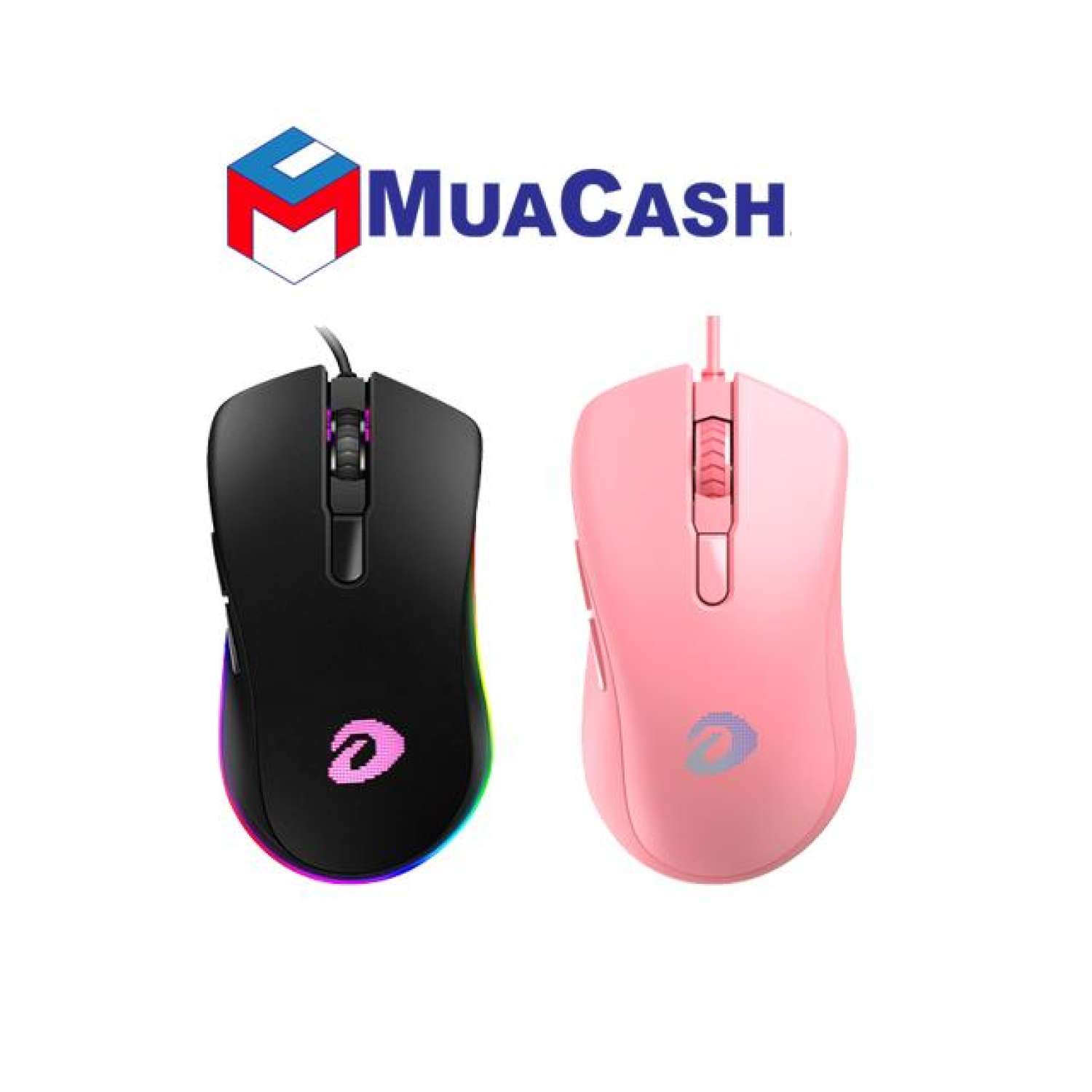 Chuột chơi game Dareu EM908 RGB (USB/Hồng/Đen)