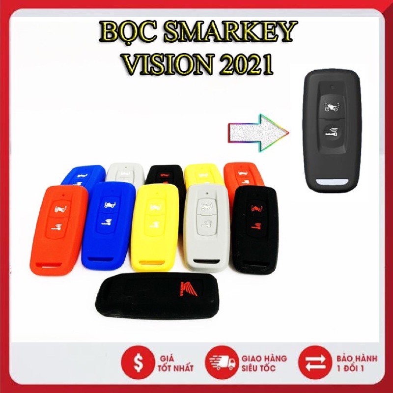 Bọc chìa khoá vision 2021 bọc chìa khoá smakey 2 nút vision 2021 honda chính hãng có logo cánh chim