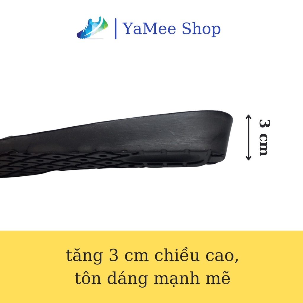 Lót giày tăng chiều cao, tăng 3cm- (số lượng: 1 đôi)