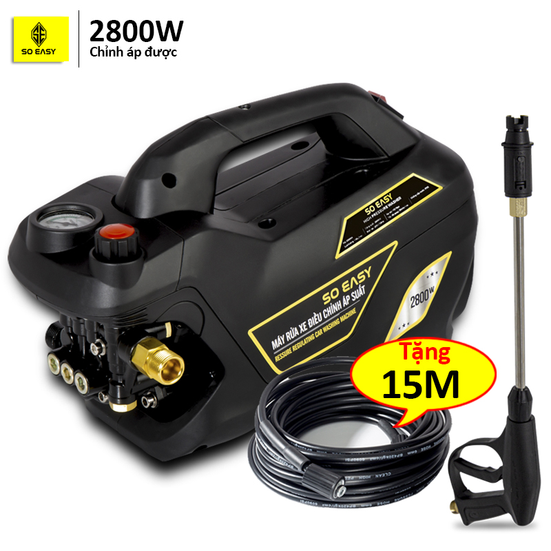 2800w Máy rửa xe áp lực cao chỉnh...