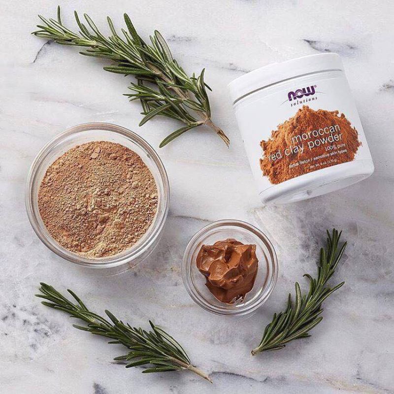[Date 2026, tặng cọ hoặc chén thìa] Bột mặt nạ đất sét NOW CLAY POWDER 170g