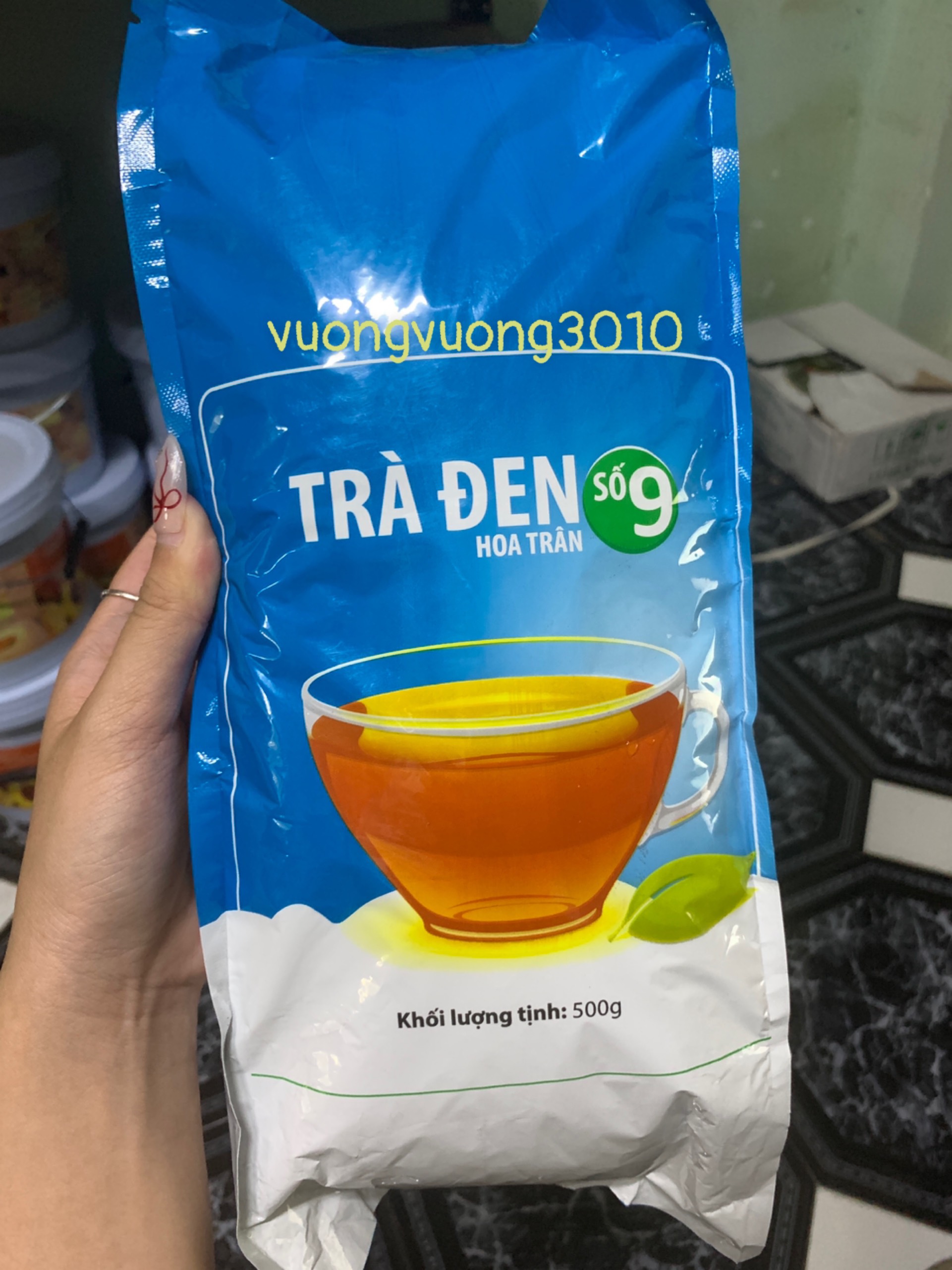 Trà đen số 9 Hoa Trân tem trơn 500gr