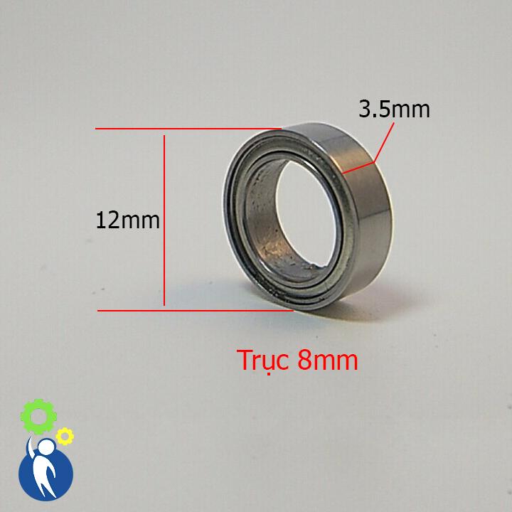 Vòng Bi Trục 8mm 8x12x3.5 MR128zz