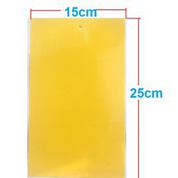 Miếng bẫy dính ruồi vàng 15x25cm