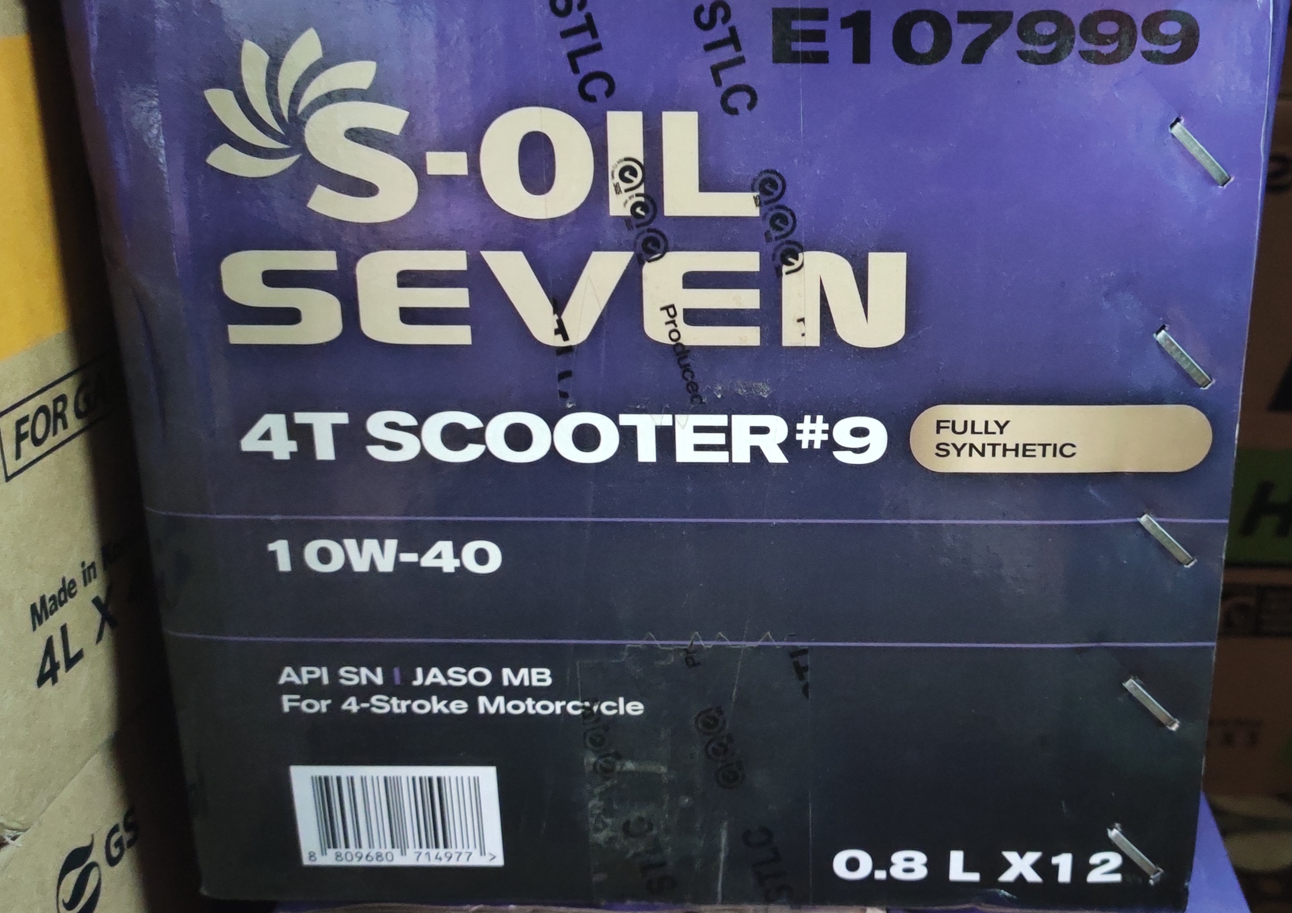 S-OIL SCOOTER 10W40 - 800ML