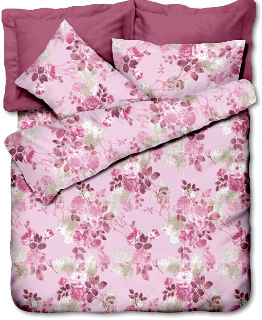 Bộ drap và chăn chần bông micro satin Malaysia Windsir 160 x 200 cm (Flowering)