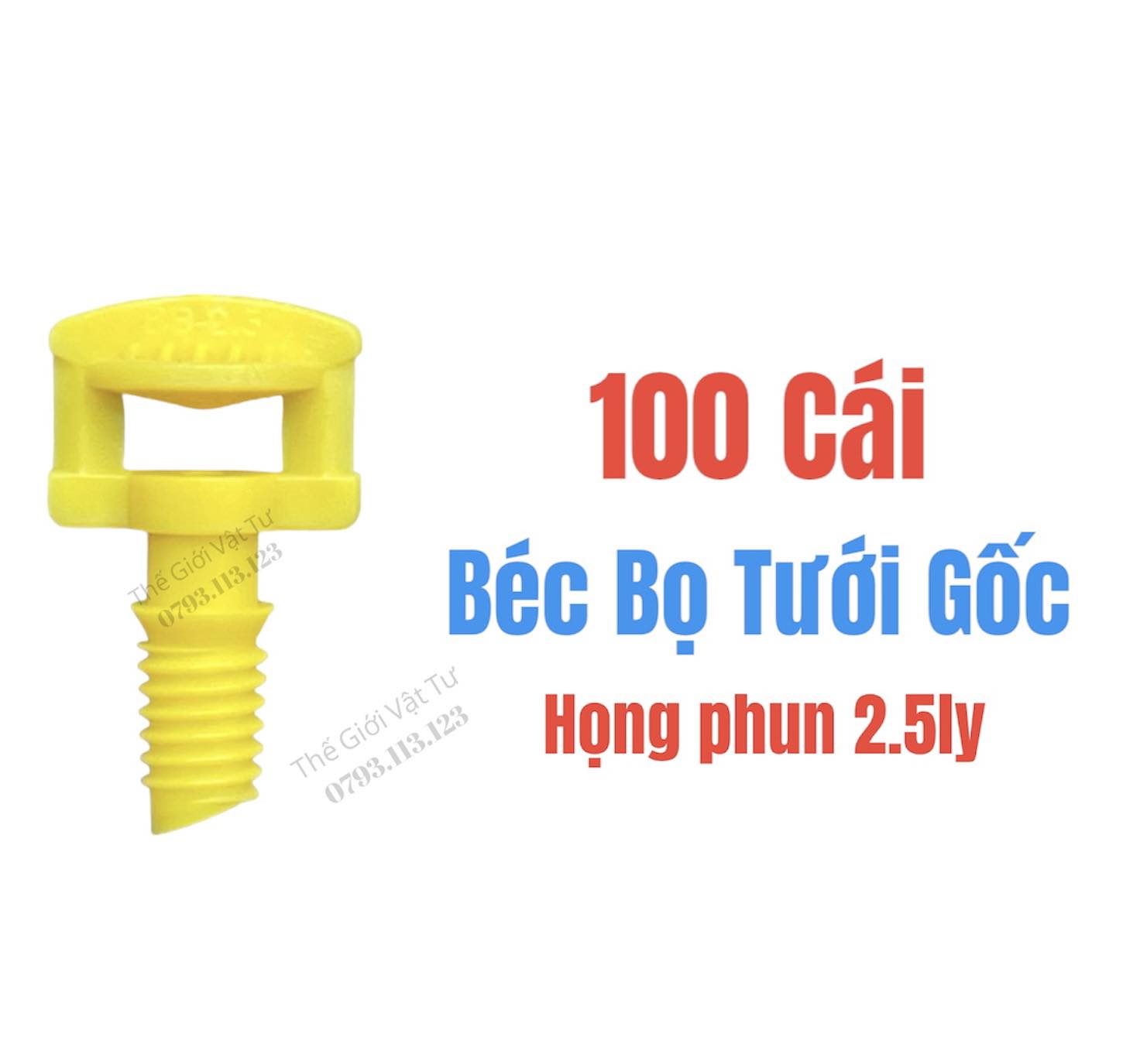 Béc bọ tưới gốc họng phun nhiều kích cỡ (gói 100 cái)