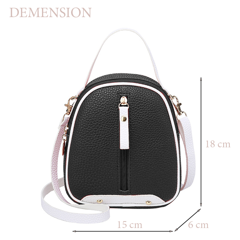 [HCM]Balo Mini Nhỏ Xinh Khóa Kéo BL31 Đen