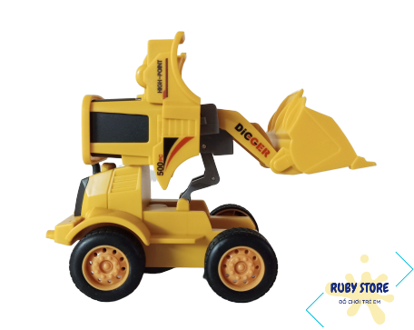 XE CÔNG TRƯỜNG BIẾN HÌNH ROBOT, CHẠY TRỚN