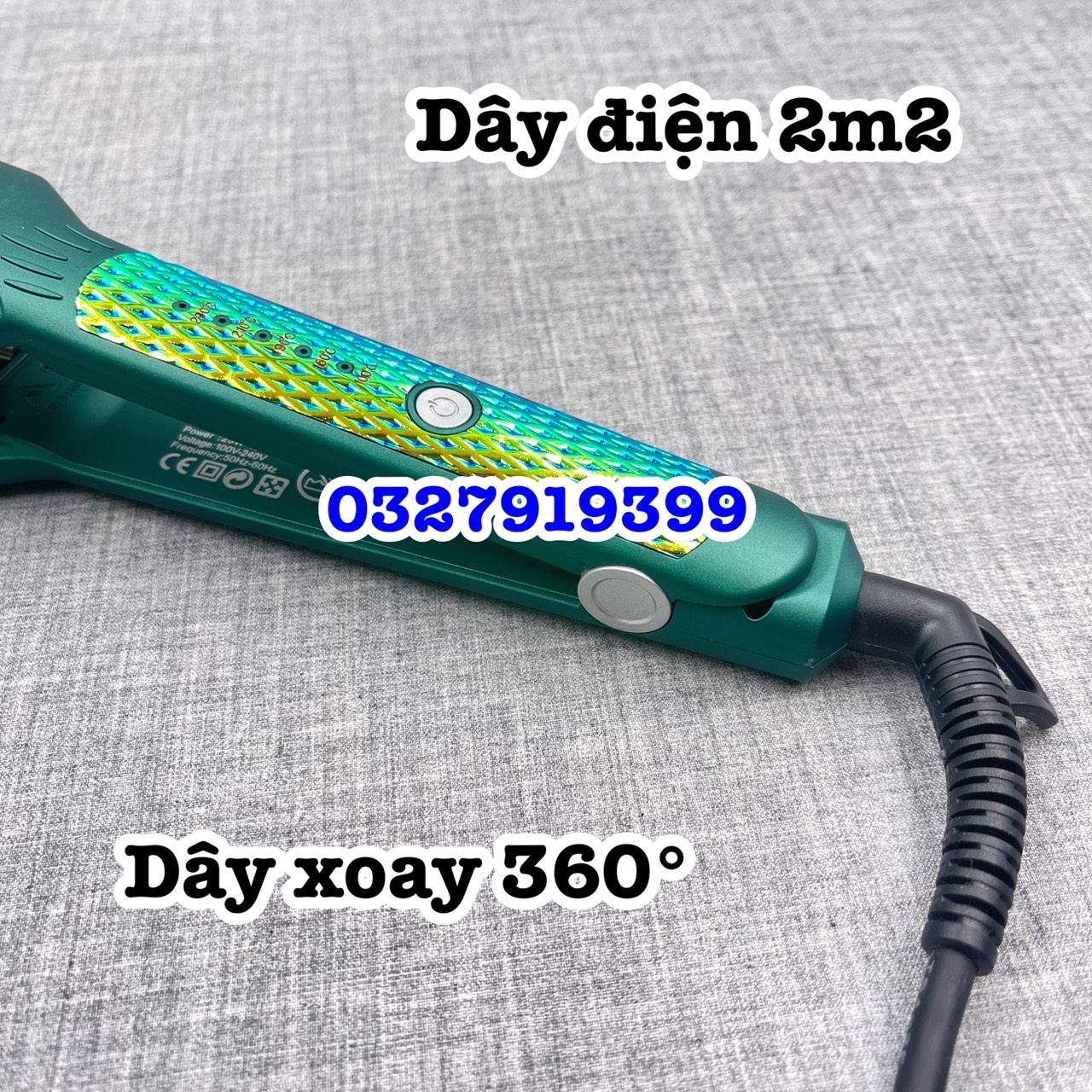 Prosee Máy Bấm Tóc Bản Lớn Cao Cấp PROSEE 1028 - 5 Răng Ceramic An Toàn Nhiệt Độ 100-230 Độ, Chất Liệu Hợp Kim, Đèn Báo Nhiệt, Kích Thước 4.5x11cm