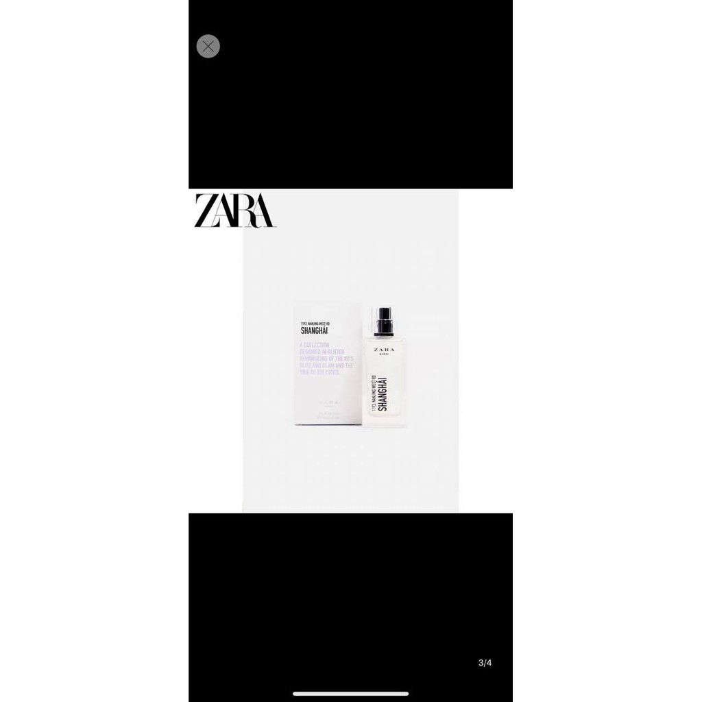 [Nhập RAISINGSTAR18, giảm 30k cho đơn 99k]NƯỚC HOA ZARA SHANGHAI 30ML.