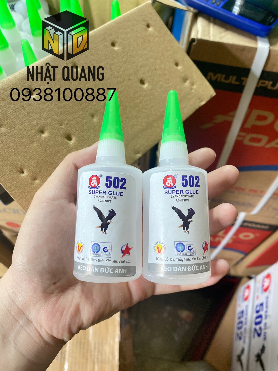Keo 502, Keo Dán Sắt