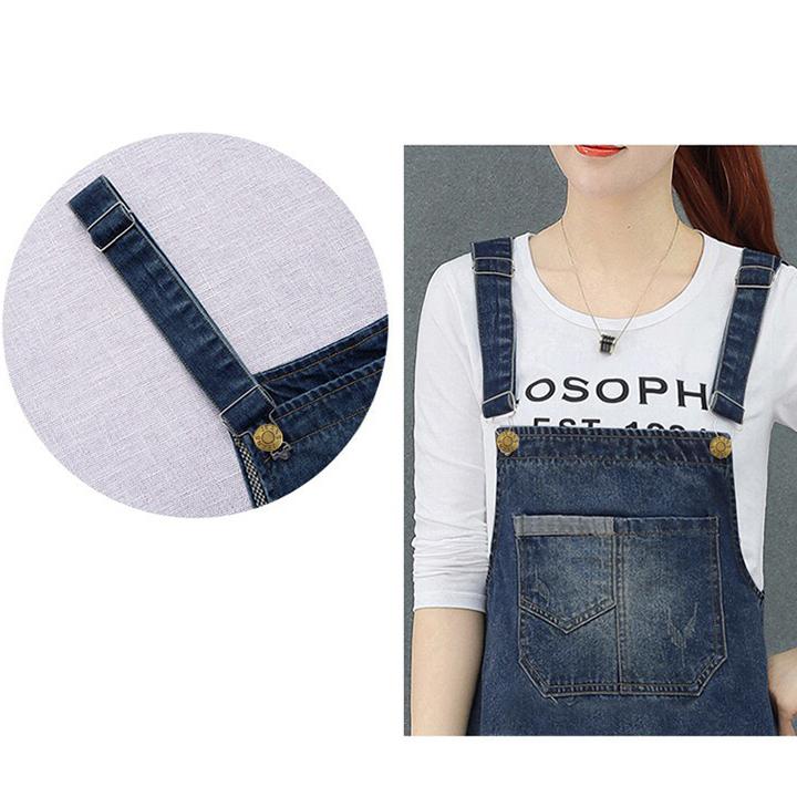 Đầm Yếm Jean Nữ Wash Cào Duyên Dáng