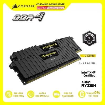 Bộ Nhớ Trong RAM PC CORSAIR VENGEANCE LPX 16GB DDR4 2x8G 3200MHz CMK16GX4M2E3200C16