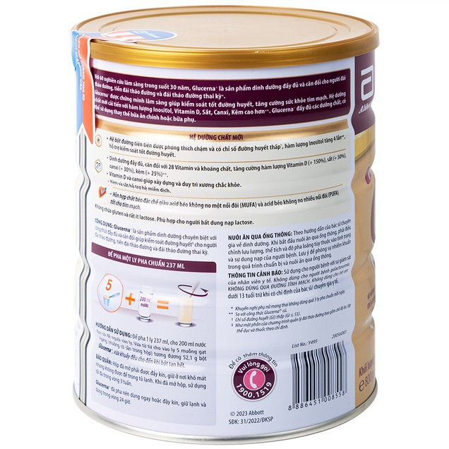 Sữa bột ABBOTT Glucerna Diabets Control 800g