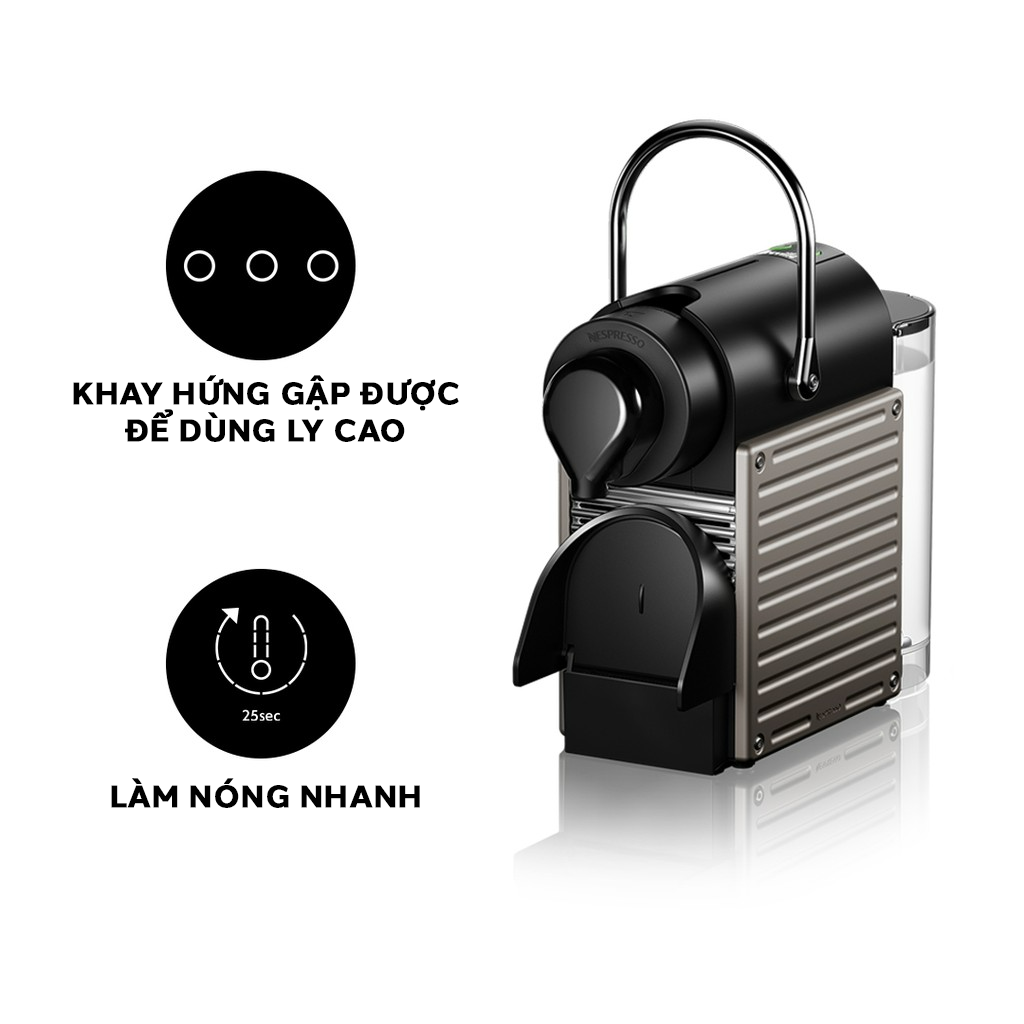 Nespresso Pixie Coffee Capsule Machine - Titan