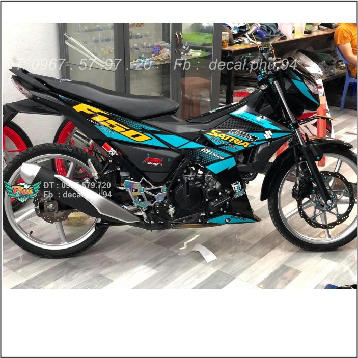 Tem rời Satria Xanh ngọc lục bảo (H)