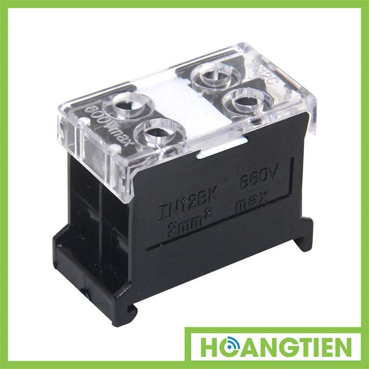 Cầu đấu dây điện 4 cổng 2 đầu in-12bk
