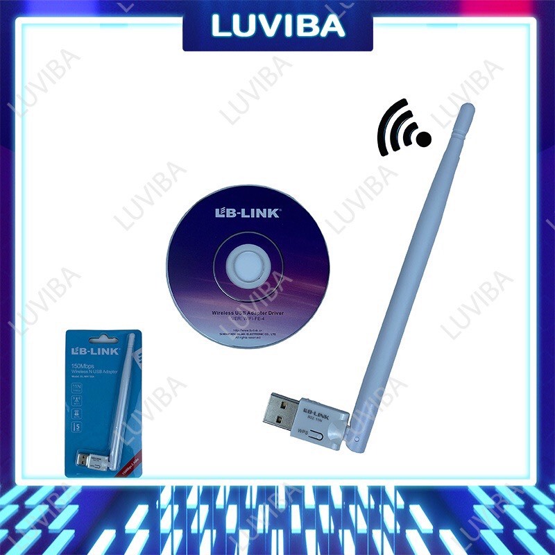USB wifi thu wifi LB LINK cho pc thu sóng wifi cho máy tính bàn LUVIBA WN155