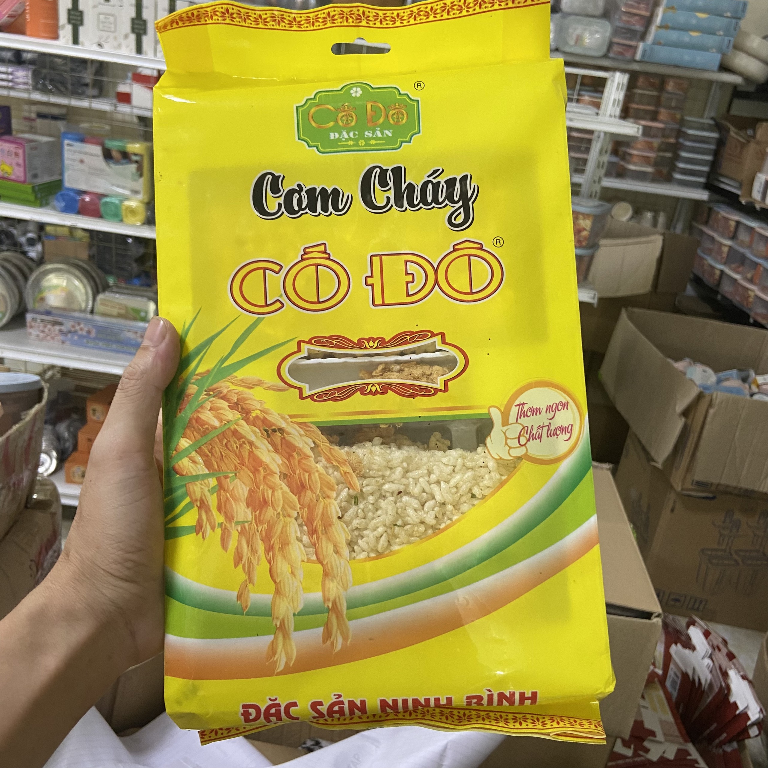 Cơm cháy Cố Đô Túi 200g thơm ngon giòn rụm - Đặc sản Ninh Bình