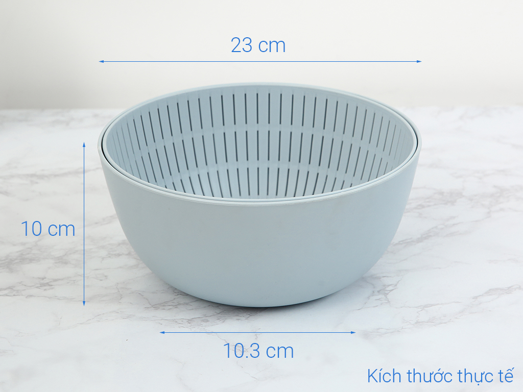 Bộ thau rổ đa năng inochi 23cm (phong cách tiêu chuẩn Nhật) [HCM-Giao hoả tốc 2h]