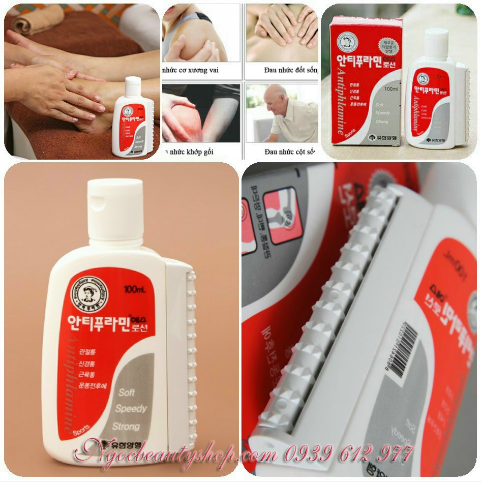 Dầu nóng xoa bóp Antiphlamine Hàn Quốc 100ml