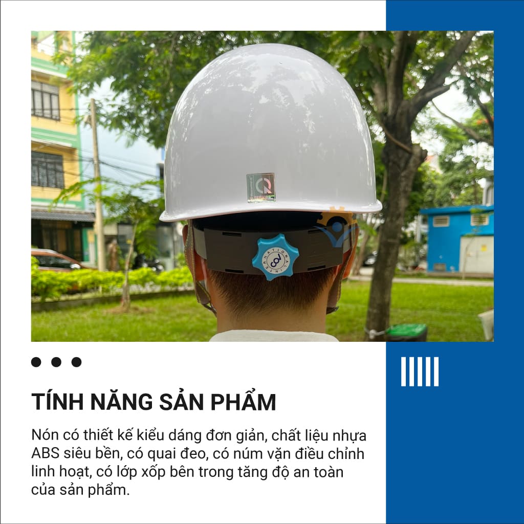 Nón bảo hộ Thinksafe cao cấp COV Hàn Quốc, nón công trình bảo hộ nhựu ABS bảo vệ đầu, chống va đập đâm xuyên COV-HF-007