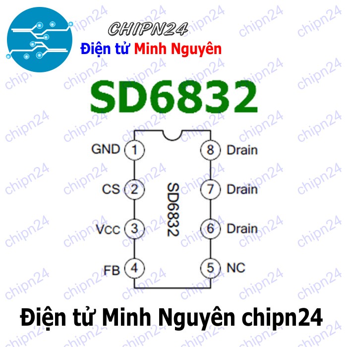 [1 con] (DIP) IC SD6832 DIP-8 (6832) - HH005606