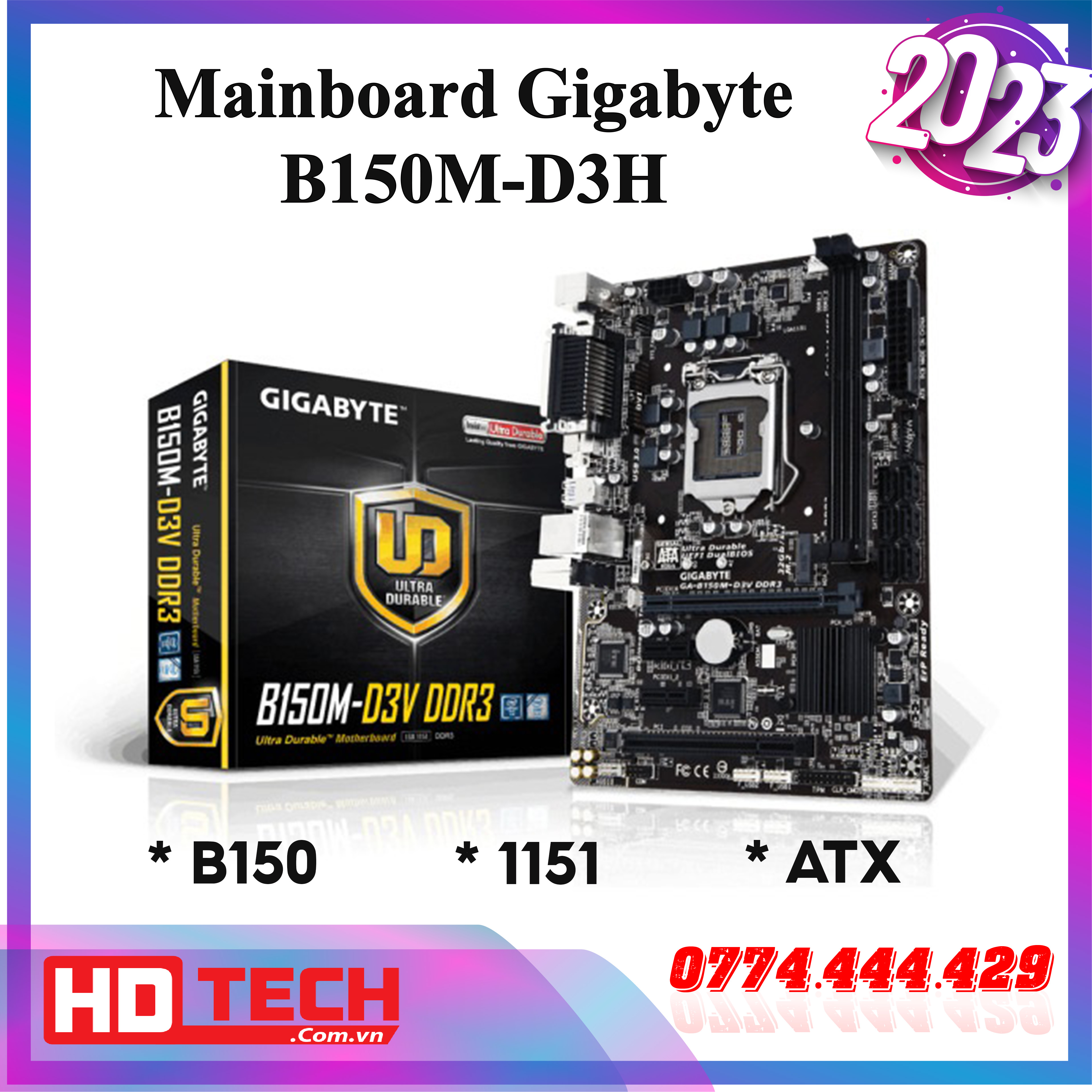 Siêu rẻ siêu phẩm main gigabyte B150M-D3H chạy được i7-7700k