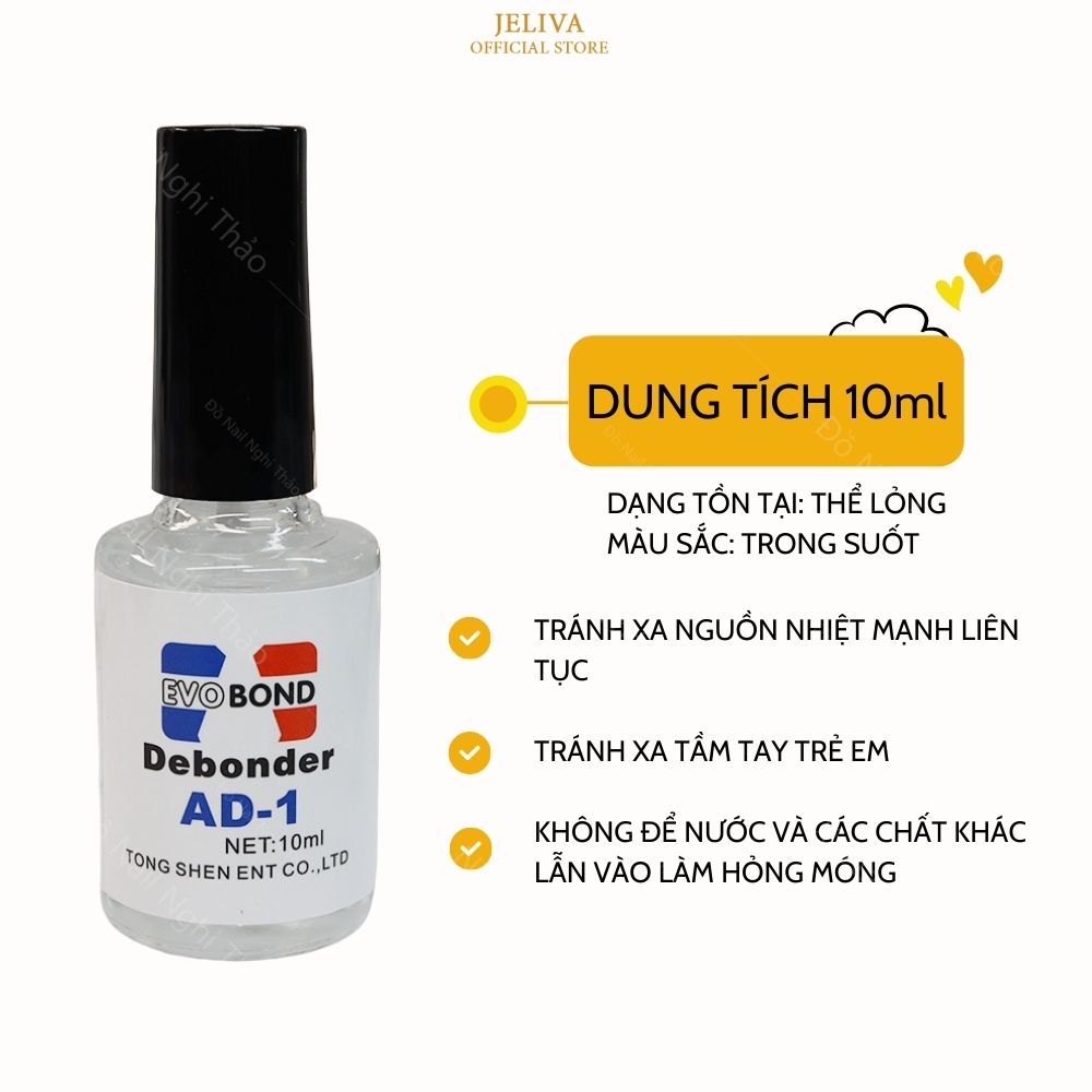 Nước sáng đá tháo móng giả 10ml