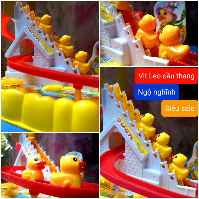Vịt leo cầu thang có nhạc - Đồ chơi cho bé