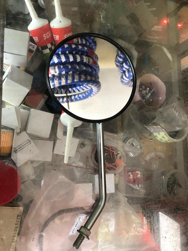 Đôi gương honda cub (đèn tròn )